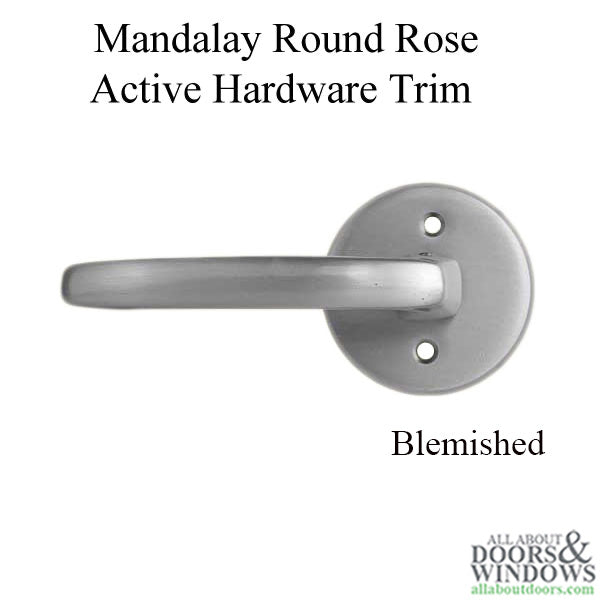 Mandalay Active Mortise Lock Trim Only - US15 - Satin Nickel - BLEMISHED - Mandalay Active Mortise Lock Trim Only - US15 - Satin Nickel - BLEMISHED