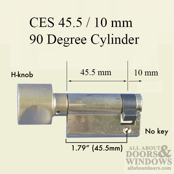 CES Inactaive 1/2 Cylinder 45.5/10  H-Knob - CES Inactaive 1/2 Cylinder 45.5/10  H-Knob