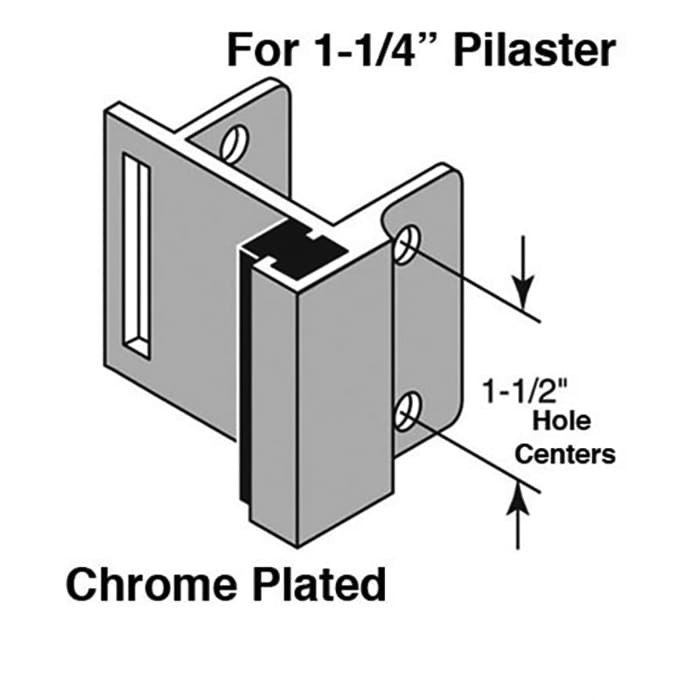 In Swing Strike Plate Keeper 1.25 Inch - In Swing Strike Plate Keeper 1.25 Inch