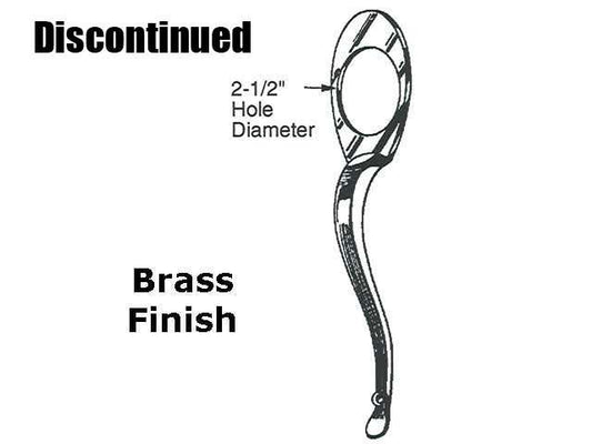 Handle, Decorative Pull 2-1/2 inch (Brass Plated) Discontinued