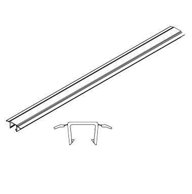 Head Jamb Frame Weatherstrip 104.386" Beige