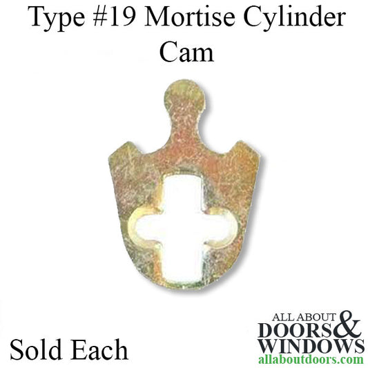 Mortise Cam Type #19 for Corbin, Russwin and Best Clover Lock Cylinders