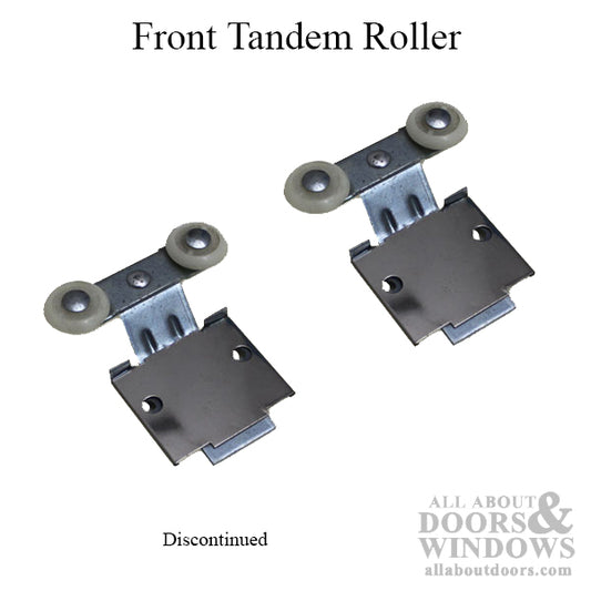 Front Tandem Roller - 2 wheel,  7/8 diameter, 1/2  Offset