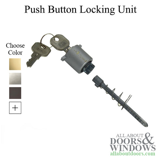 Ideal Security Storm Door Push Button Locking Unit