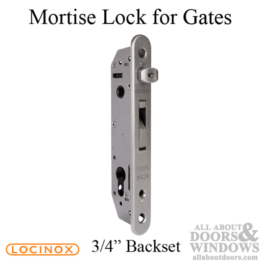 Locinox FORTYLOCK Mortise Lock with 3/4" Backset for Gates