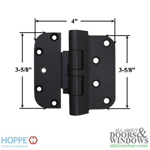 Hoppe F8709, 2009 Guide Hinge - Rustic Umber - Hoppe F8709, 2009 Guide Hinge - Rustic Umber