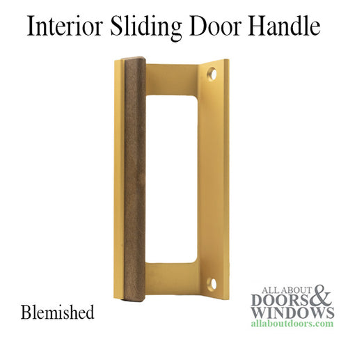 Blemished Discontinued Old Style GLW Interior Patio Door Handle - Painted Gold - Blemished Discontinued Old Style GLW Interior Patio Door Handle - Painted Gold