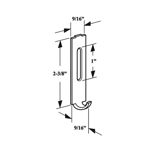 Steel Latch Strike for Sliding Screen Door - Steel Latch Strike for Sliding Screen Door