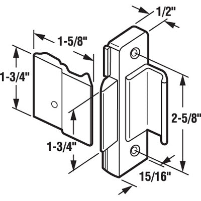 Latch and Pull - Vinyl and Aluminum Hardware, Diecast / Aluminum - Aluminum - Latch and Pull - Vinyl and Aluminum Hardware, Diecast / Aluminum - Aluminum