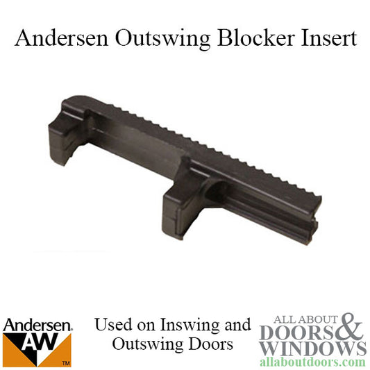 Andersen Frenchwood Outswing Blocker Insert, Plastic - Black