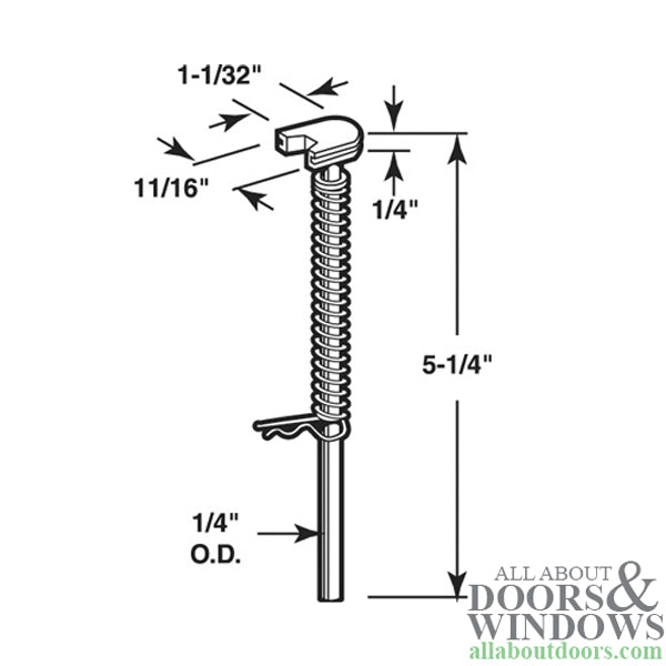 Leigh - Monarch 1/4 Inch Pin , Spring and H-Shape Nylon Guide - Leigh - Monarch 1/4 Inch Pin , Spring and H-Shape Nylon Guide