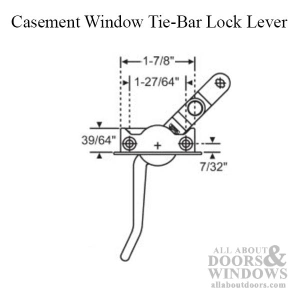 Roto Mechan GA722  Casement Sash Lock Handle Left Hand - Roto Mechan GA722  Casement Sash Lock Handle Left Hand