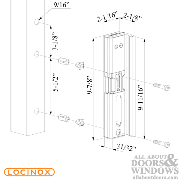 Locinox Surface Mounted Electric Strike For Gates and Fences - Locinox Surface Mounted Electric Strike For Gates and Fences
