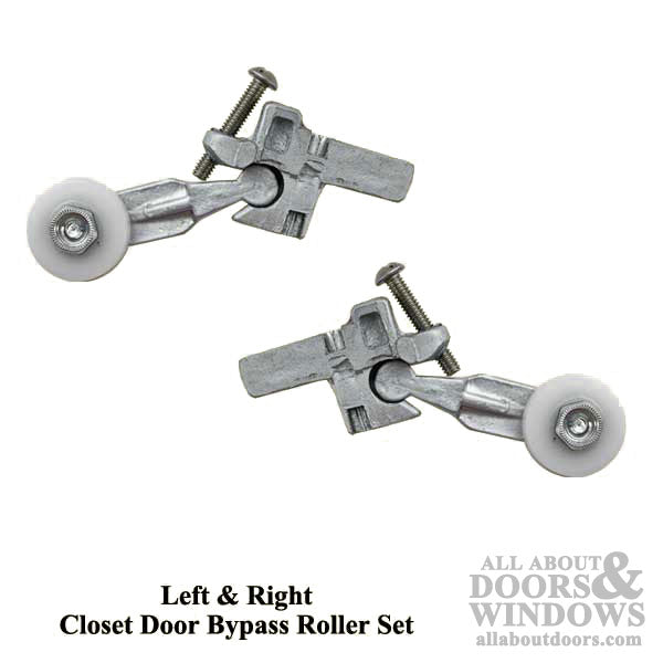 Bypass Roller Set for Closet Doors - Bypass Roller Set for Closet Doors