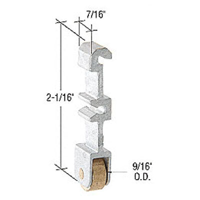 Discontinued - Roller Assembly (Flat) - Sliding Windows, Vertical Rail - Aluminum / Steel