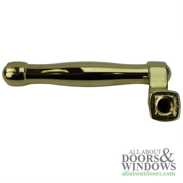 Fuhr L-Handle Dummy Handle Right Hand Bright Brass - Fuhr L-Handle Dummy Handle Right Hand Bright Brass