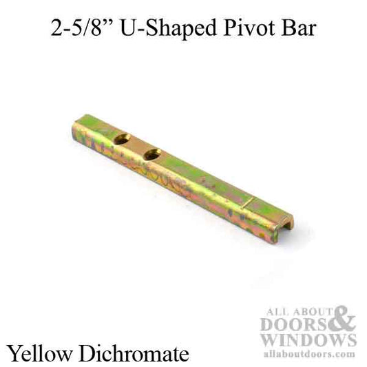 Pivot Bar, 2-5/8", 2 hole, U-Shaped Stamped Steel