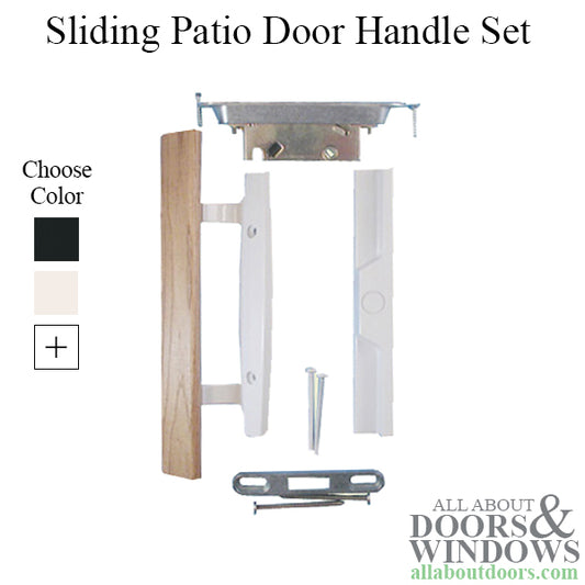 Standard Sliding Patio Door Wood handle / Outside Pull - Choose Color