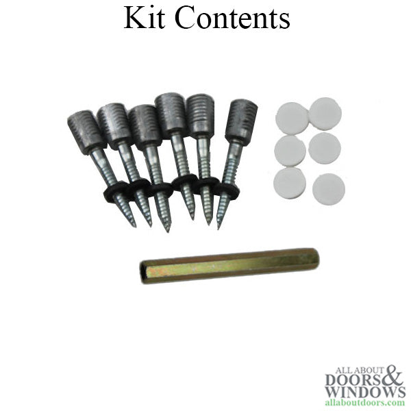 Truth 11085 Door Jamb Jack I Screw pack with Tool and White Finish Caps - Truth 11085 Door Jamb Jack I Screw pack with Tool and White Finish Caps
