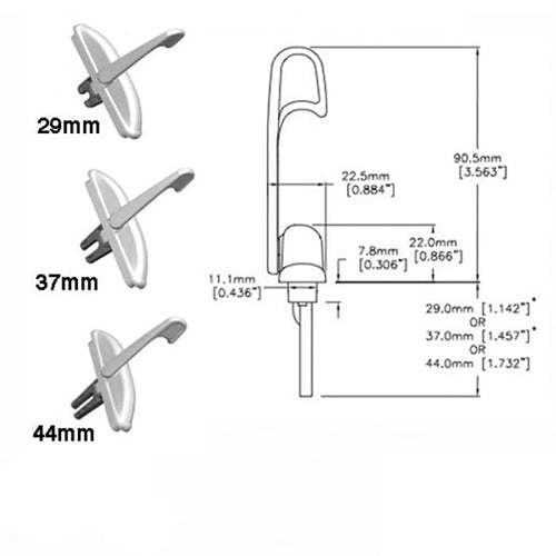 Roto Pro Vinyl Casement Window Handle with Fork - Roto Pro Vinyl Casement Window Handle with Fork