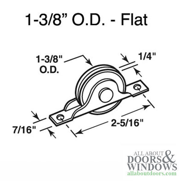 Sliding Door Roller 1.375 Inch Wheel Diameter - Sliding Door Roller 1.375 Inch Wheel Diameter
