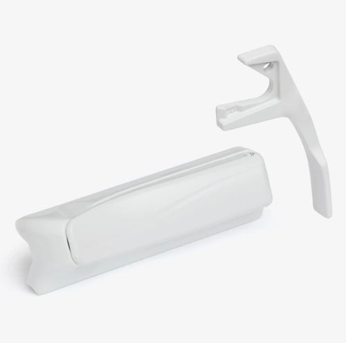 Pella Casement Sash Lock  Folding Handle and cover  RH  - White - Pella Casement Sash Lock  Folding Handle and cover  RH  - White