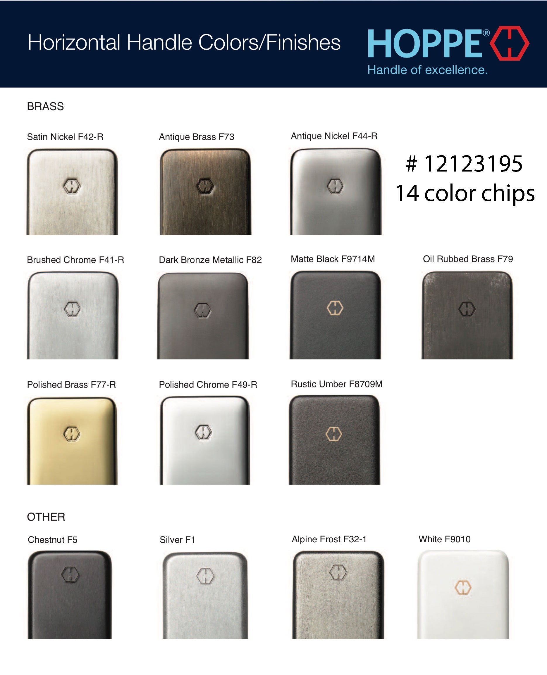 Color Chip Ring, 14 Finishes - Color Chip Ring, 14 Finishes