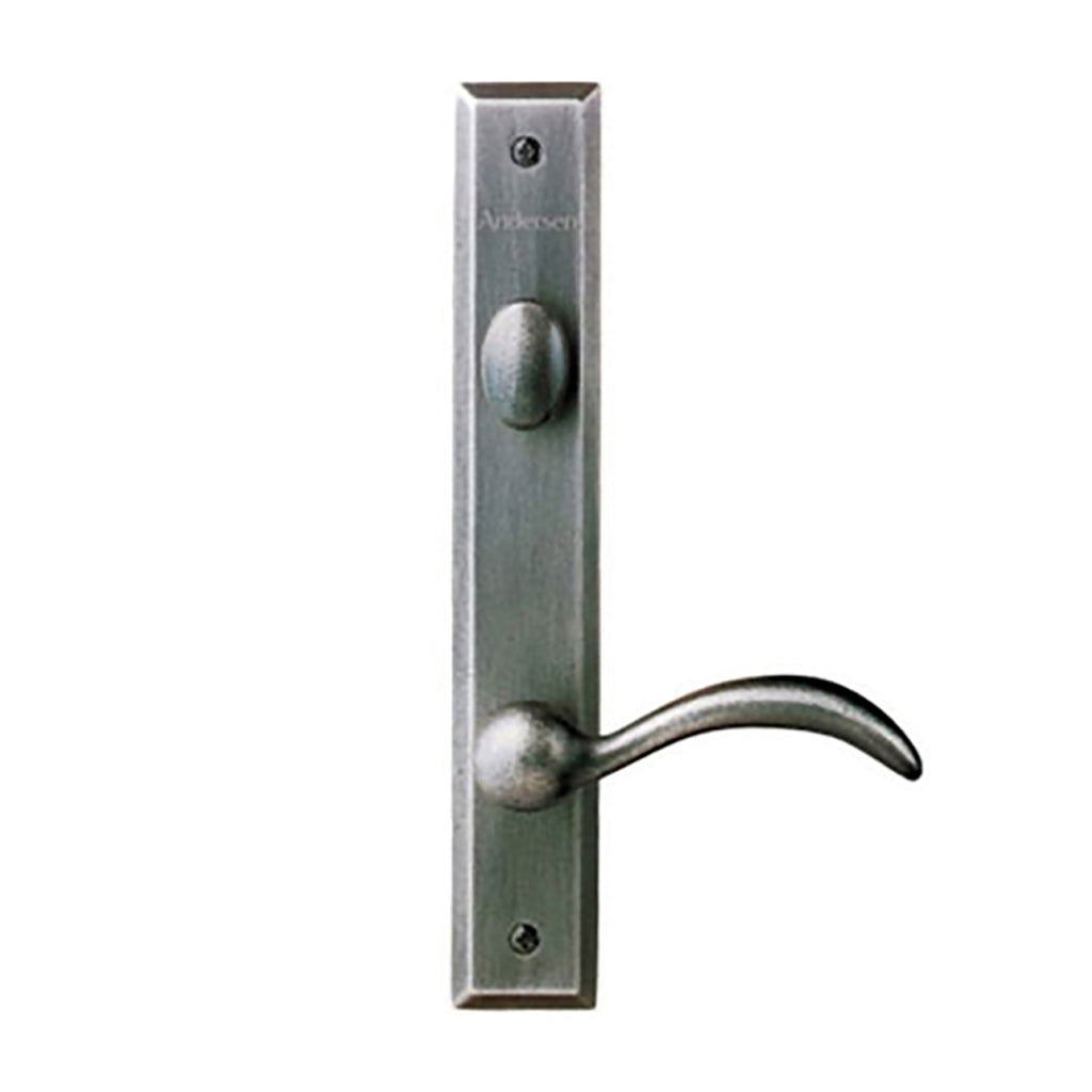Andersen Yuma Single Door Hardware Kit - Active, Non-Keyed - Distressed Nickel - Andersen Yuma Single Door Hardware Kit - Active, Non-Keyed - Distressed Nickel