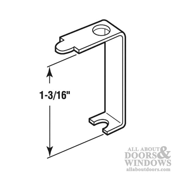 Casement Clips, Aluminum, 1-3/16