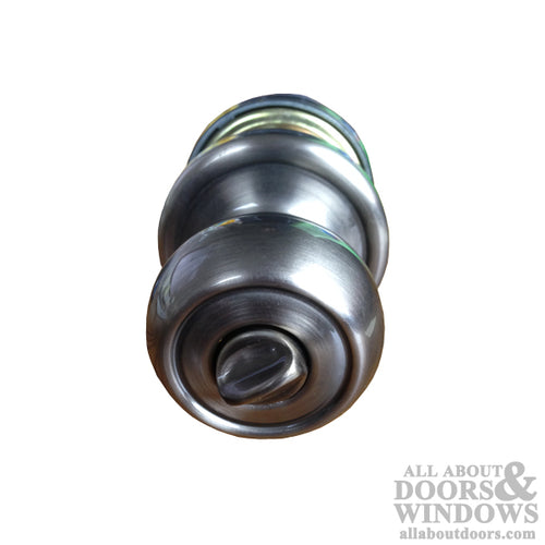 Kwikset Cortez US15A 730 CZ Privacy Knob - Antique Nickel - Kwikset Cortez US15A 730 CZ Privacy Knob - Antique Nickel