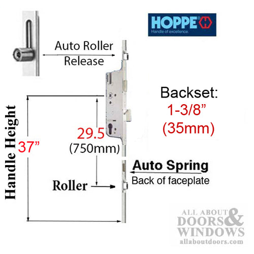 16mm Automatic 2 Roller Gear, 35/92, Roller at 29.53 Inch, 37 Inch Handle Height - 16mm Automatic 2 Roller Gear, 35/92, Roller at 29.53 Inch, 37 Inch Handle Height