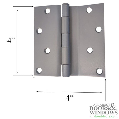 Peachtree Door Hinge 4 x 4 Offset Leaf Plain Bearing Outswing Door Primer Grey - Peachtree Door Hinge 4 x 4 Offset Leaf Plain Bearing Outswing Door Primer Grey