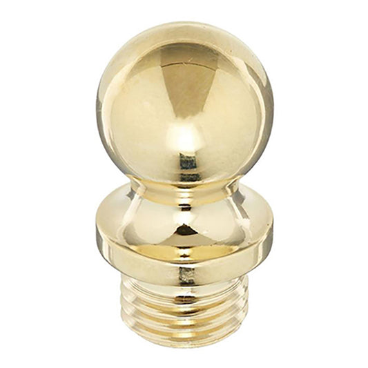 Baldwin Ball Tip Finial for Square Corner Hinge - Lifetime Polished Brass