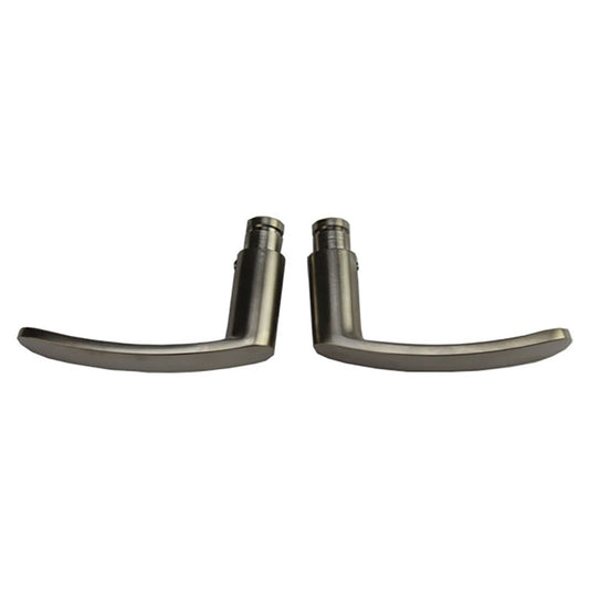 G-U Allegro Levers, Pair, Satin Nickel