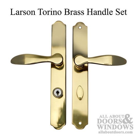 Larson Torino Brass Lever Handle Set