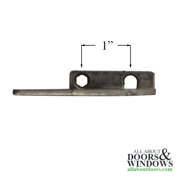 Pro Shield Sash Lock Hook, Flange Keeper, LH - Pro Shield Sash Lock Hook, Flange Keeper, LH
