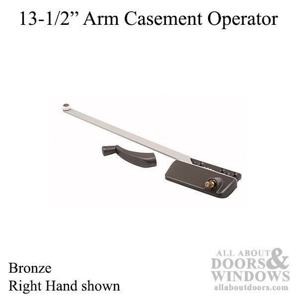 Truth 13-1/2'' Surface Mount Casement Operator, Choose Handing - Bronze - Truth 13-1/2'' Surface Mount Casement Operator, Choose Handing - Bronze