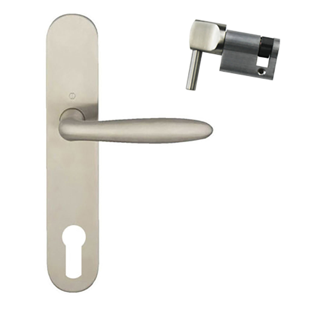 Hoppe Verona Inactive Handle Set Stainless Steel - Hoppe Verona Inactive Handle Set Stainless Steel