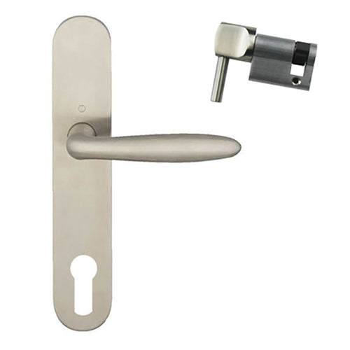 Hoppe Verona Inactive Handle Set Stainless Steel - Hoppe Verona Inactive Handle Set Stainless Steel