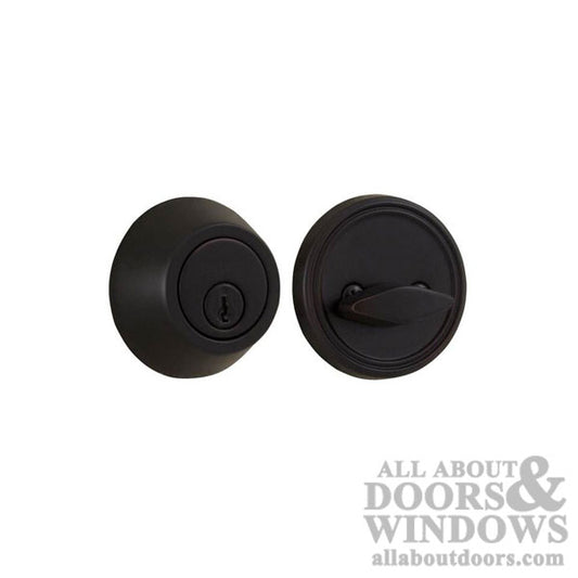 Weslock Single Cylinder Deadbolt w/ Adjustable Backset & Deadbolt Strike Oil Rubbed Bronze