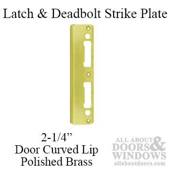 HOPPE Extended Lip Latch and Deadbolt Strike for 2-1/4" Thick Doors