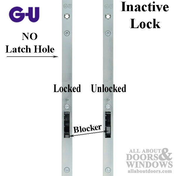 Inactive 35/92 Europa  Multipoint Lock for Passive Doors - Silver Ferguard - Inactive 35/92 Europa  Multipoint Lock for Passive Doors - Silver Ferguard