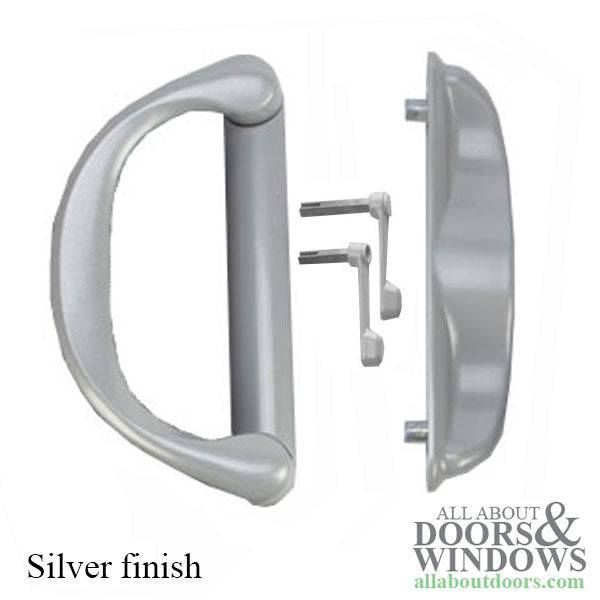 Interlock Involute Sliding Patio Door Handle Set SBML Non-Keyed - Interlock Involute Sliding Patio Door Handle Set SBML Non-Keyed