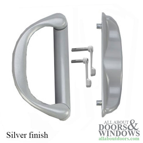 Interlock Involute Sliding Patio Door Handle Set SBML Non-Keyed - Interlock Involute Sliding Patio Door Handle Set SBML Non-Keyed