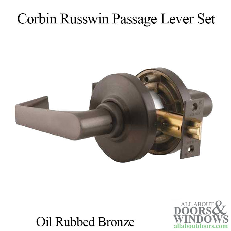 Passage Lever, Oil Rubbed Bronze - Passage Lever, Oil Rubbed Bronze