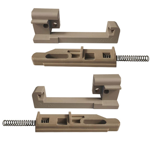 Peachtree Ariel Double Hung Aluminum Upper Sash Tilt Latch Driftwood Finish - Slide with Spring (Pack)