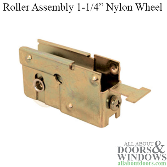 1-1/4  Nylon  wheel, Roller Assembly