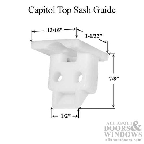 Capitol Top Sash Guide for 60 Series Balances - Capitol Top Sash Guide for 60 Series Balances