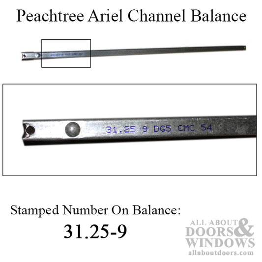 Peachtree Ariel 31-1/4-9 Channel Balance, 4272 Non-Tilt Window