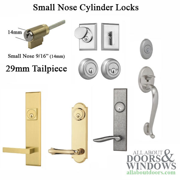 Keylock Cylinder with 2 Keys, Small Nose, 29mm Tailpiece for MPL & Deadbolts - Keylock Cylinder with 2 Keys, Small Nose, 29mm Tailpiece for MPL & Deadbolts